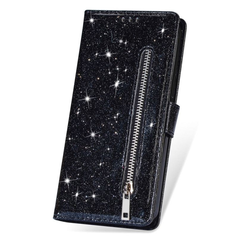 Etui Folio Samsung Galaxy A15 Brokatowa Portmonetka Z Przodu