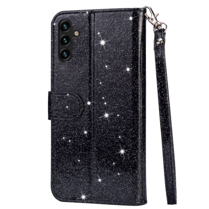 Etui Folio Samsung Galaxy A15 Brokatowa Portmonetka Z Przodu