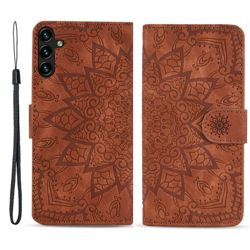 Etui Folio Samsung Galaxy A15 Drukowana Mandala Z Paskiem