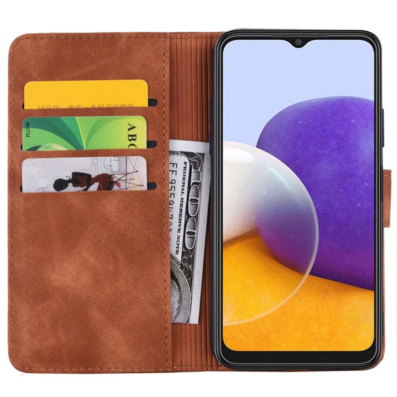 Etui Folio Samsung Galaxy A15 Drukowana Mandala Z Paskiem