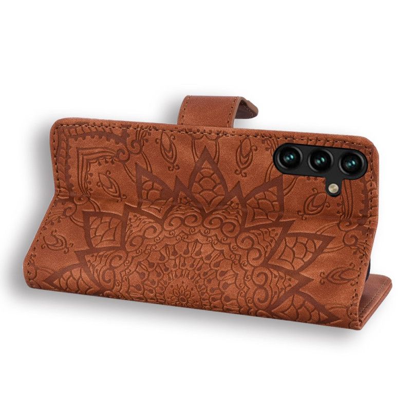 Etui Folio Samsung Galaxy A15 Drukowana Mandala Z Paskiem