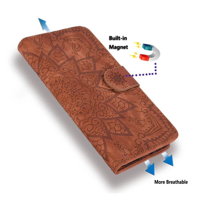 Etui Folio Samsung Galaxy A15 Drukowana Mandala Z Paskiem