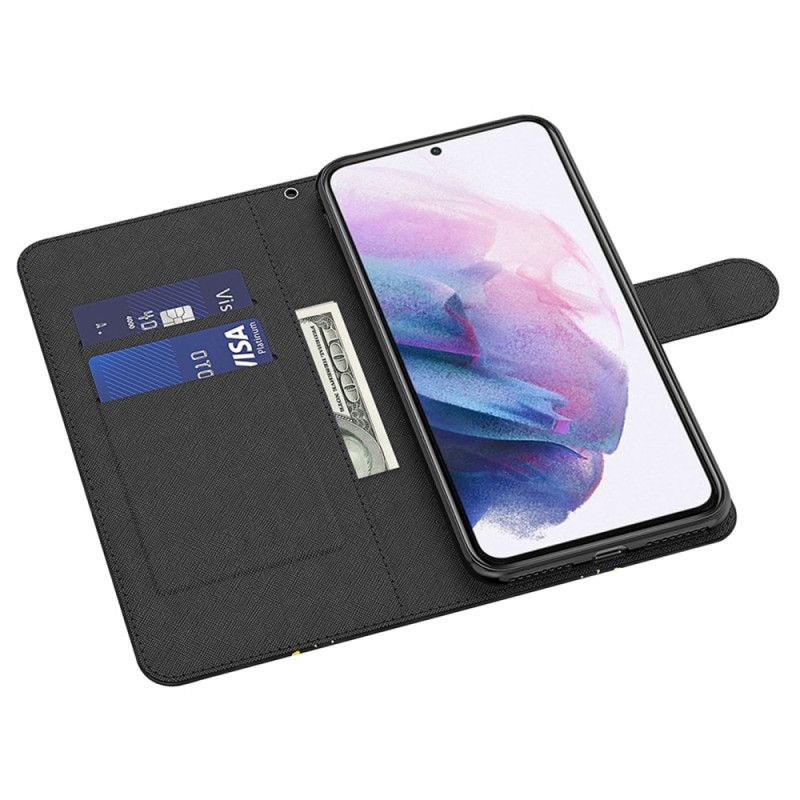 Etui Folio Samsung Galaxy A15 Panda Bambusowa Z Paskiem Etui Ochronne