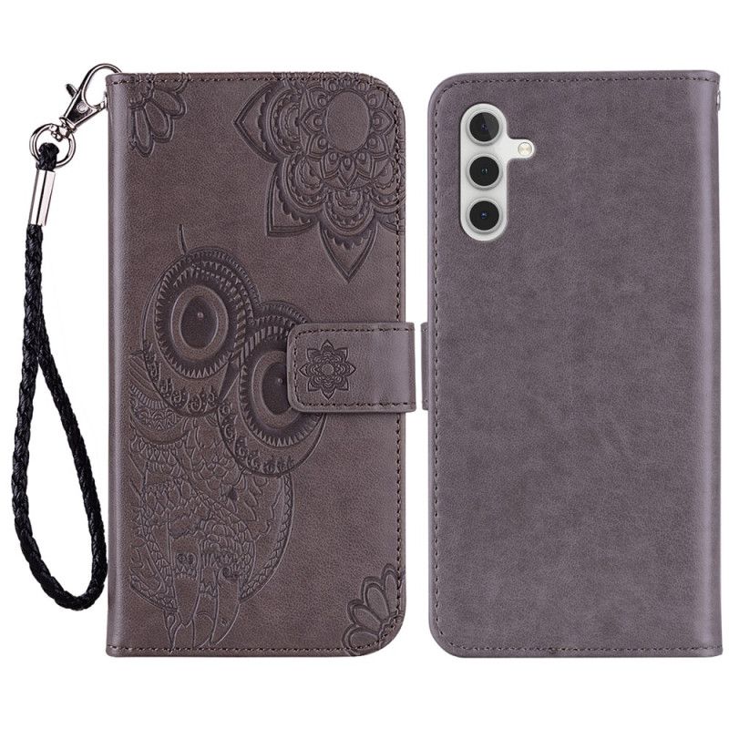 Etui Folio Samsung Galaxy A15 Wzór Sowy Z Paskiem Etui Ochronne