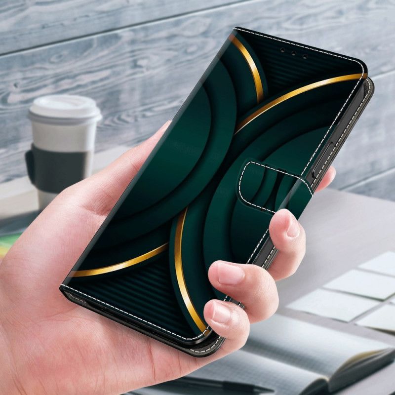 Etui Folio Samsung Galaxy A15 Złoty Kontur Etui Ochronne