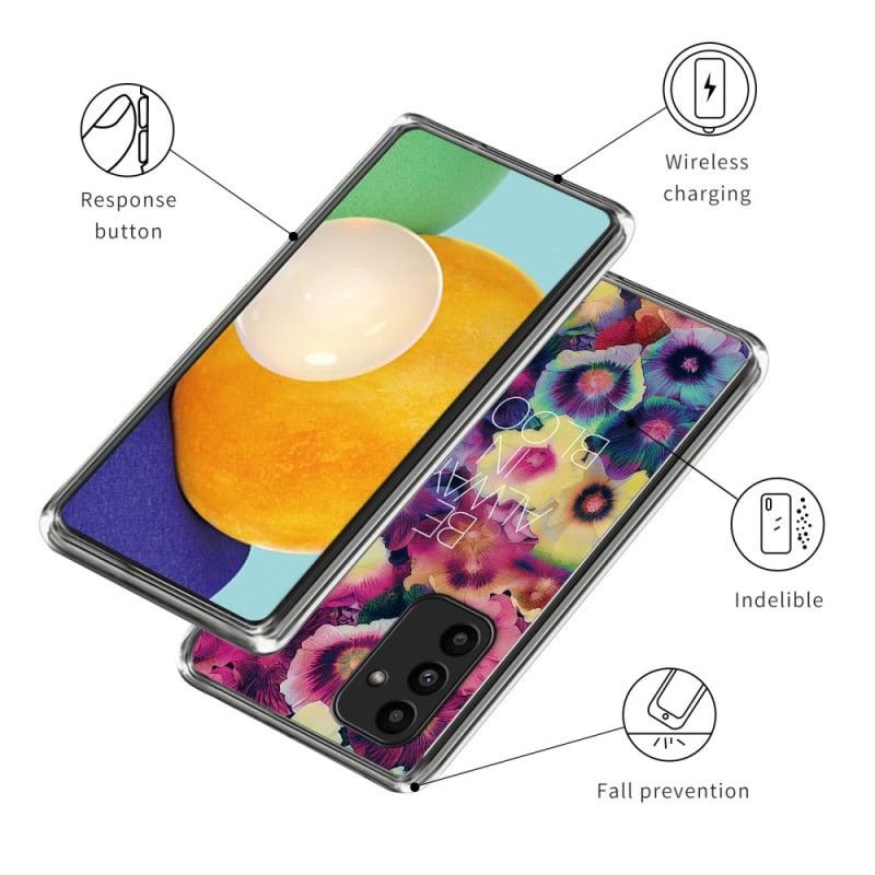 Etui Samsung Galaxy A15 Kolorowe Kwiaty Etui Ochronne