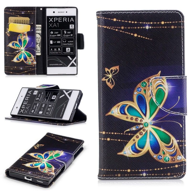 Etui Folio Sony Xperia XA1 Magiczny Motyl