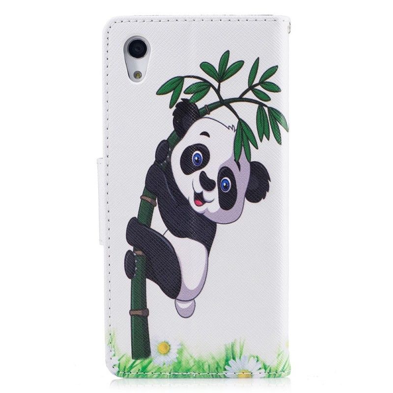 Etui Folio Sony Xperia XA1 Panda Na Bambusie