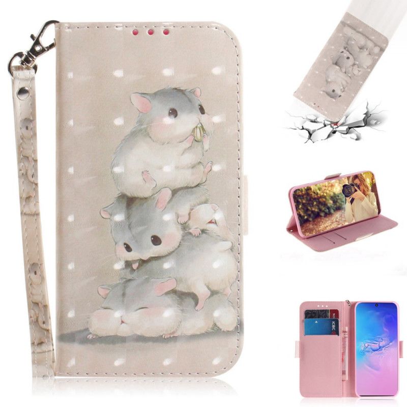 Etui Folio Samsung Galaxy S10 Lite Chomiki Ze Stringami Etui Ochronne