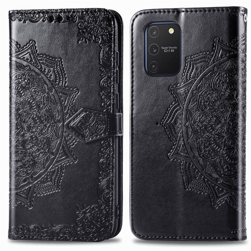 Etui Folio Samsung Galaxy S10 Lite Jasnoniebieski Szary Mandala W Średnim Wieku