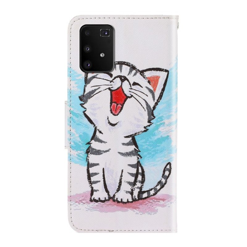 Etui Folio Samsung Galaxy S10 Lite Kolorowy Kotek Ze Stringami Etui Ochronne