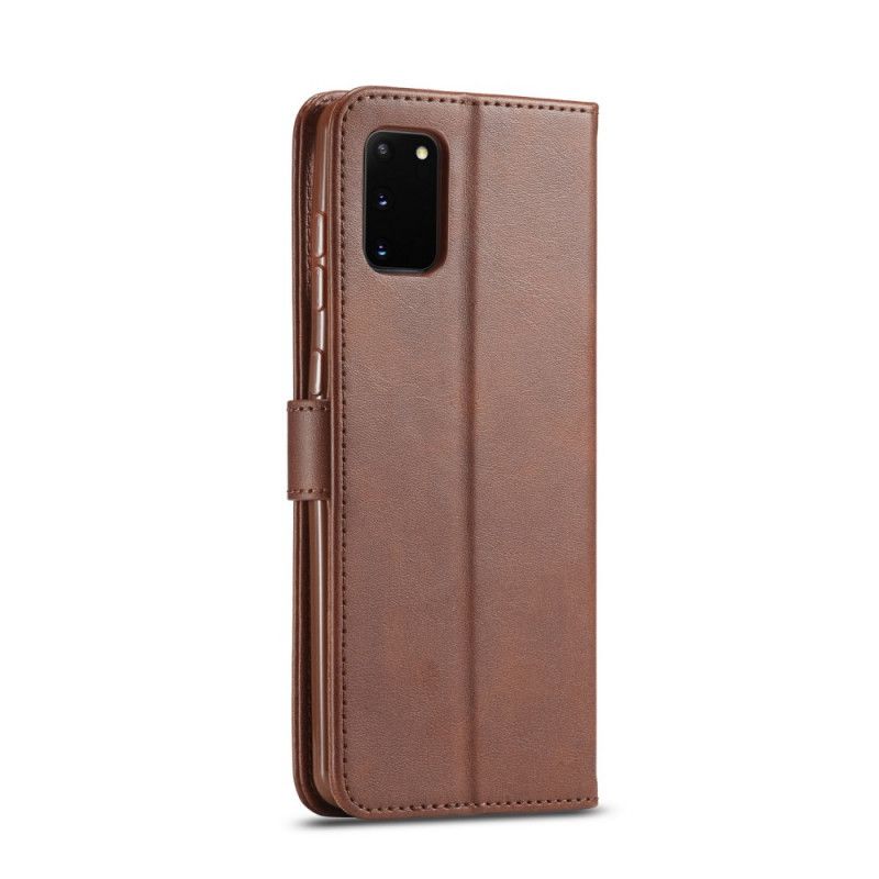 Etui Folio Samsung Galaxy S10 Lite Szary Czarny Lc.Imeeke Efekt Skóry Etui Ochronne