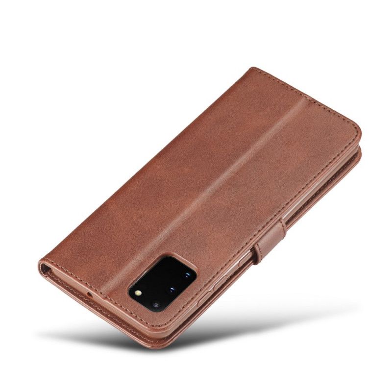 Etui Folio Samsung Galaxy S10 Lite Szary Czarny Lc.Imeeke Efekt Skóry Etui Ochronne