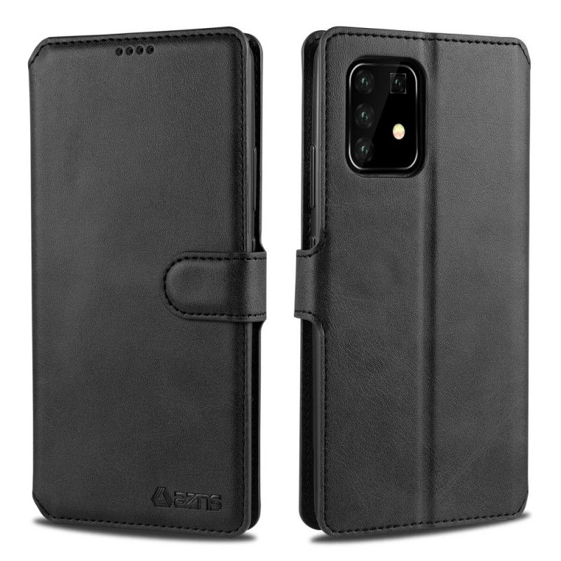 Etui Folio Samsung Galaxy S10 Lite Szary Czarny Retro Azns