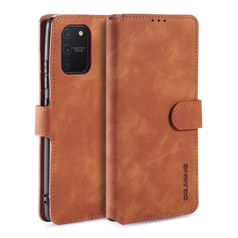 Etui Folio Samsung Galaxy S10 Lite Szary Czarny Retro Dg.Ming Etui Ochronne