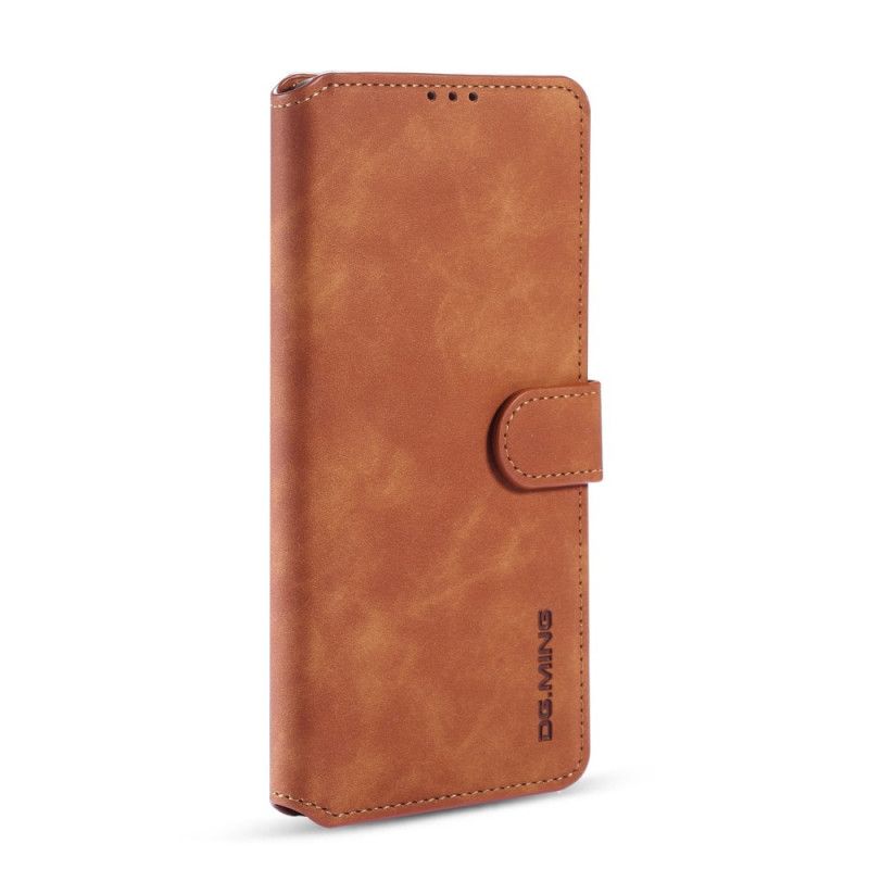 Etui Folio Samsung Galaxy S10 Lite Szary Czarny Retro Dg.Ming Etui Ochronne