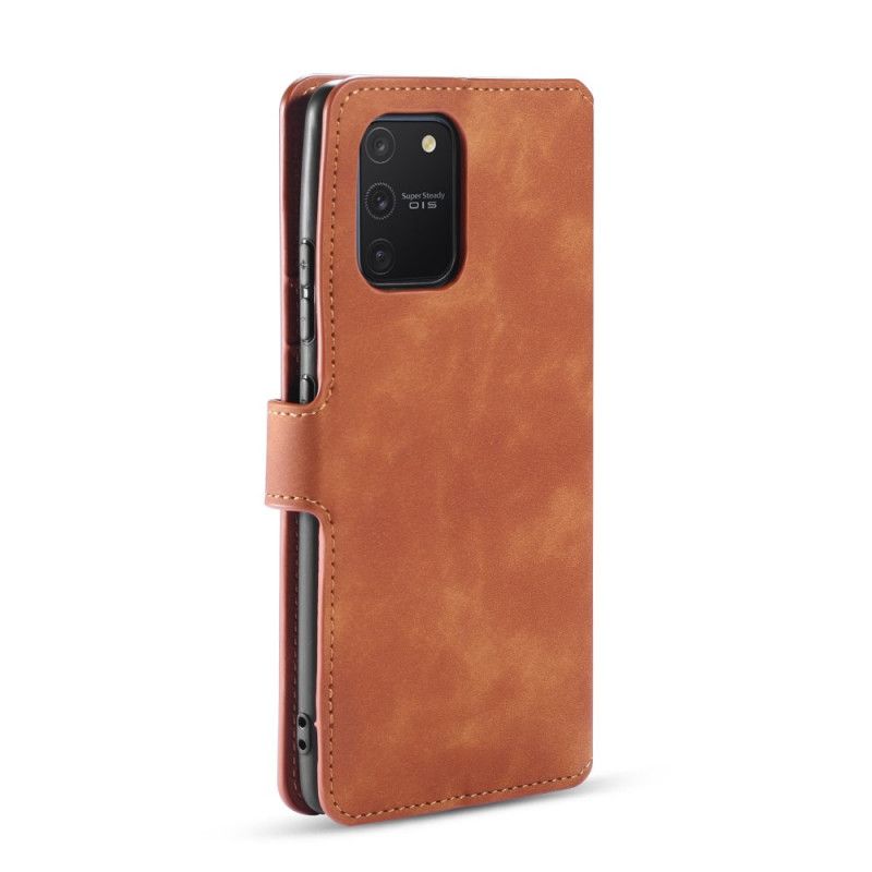 Etui Folio Samsung Galaxy S10 Lite Szary Czarny Retro Dg.Ming Etui Ochronne