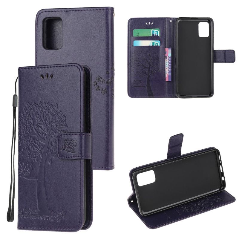 Etui Folio Samsung Galaxy S10 Lite Szary Czarny Sowy Drzewne I Stringi Etui Ochronne