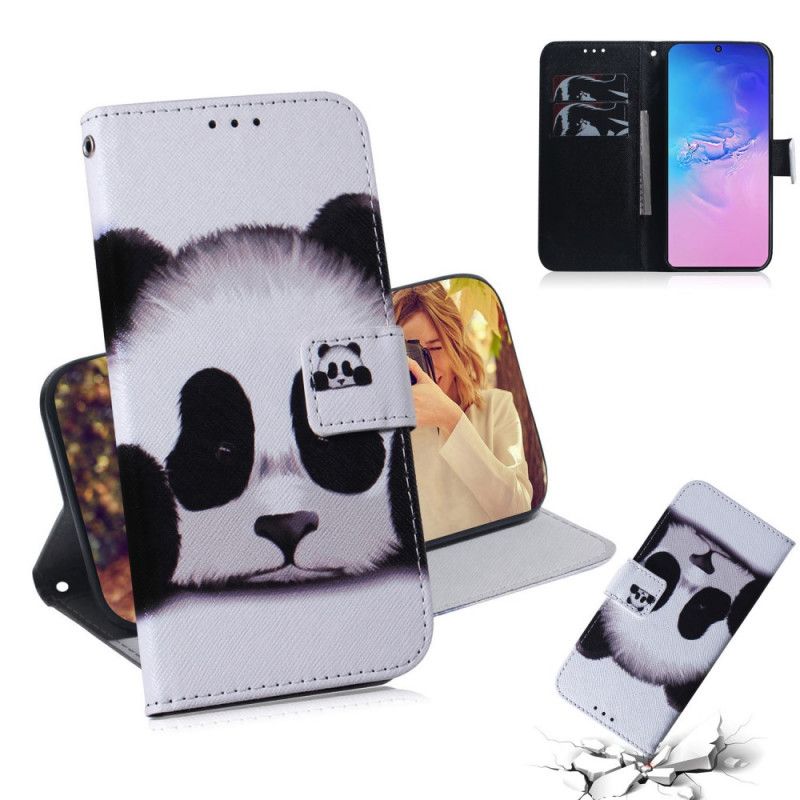 Etui Folio Samsung Galaxy S10 Lite Twarz Pandy Etui Ochronne