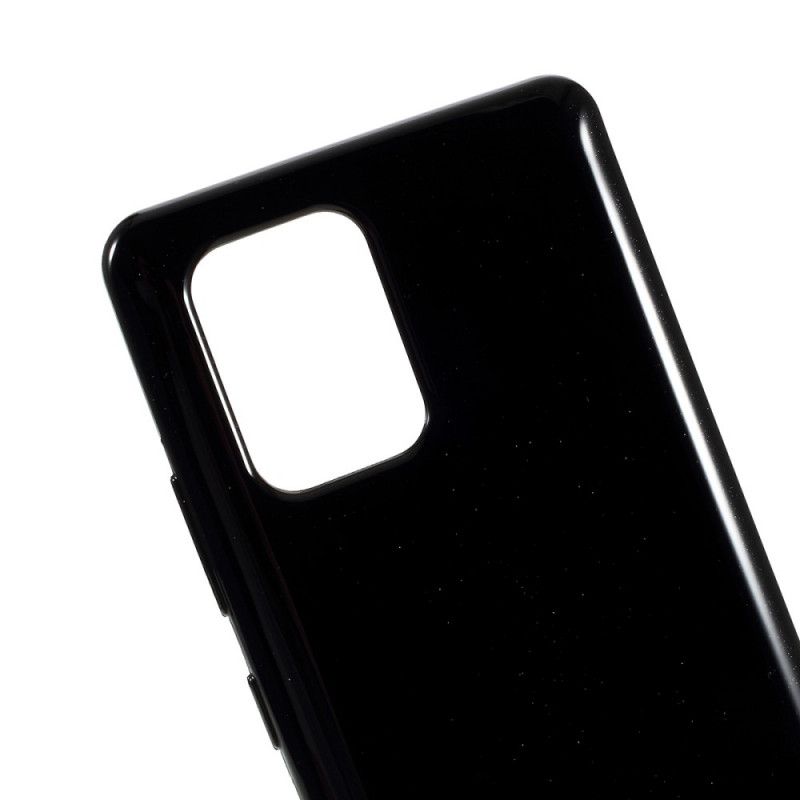 Etui Samsung Galaxy S10 Lite Biały Czarny Efektowny Metaliczny Efekt Rtęci