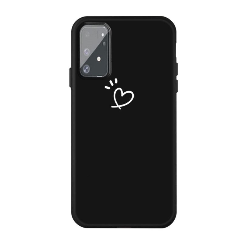 Etui Samsung Galaxy S10 Lite Czerwony Czarny Bijące Serce Silikonowe Etui Ochronne