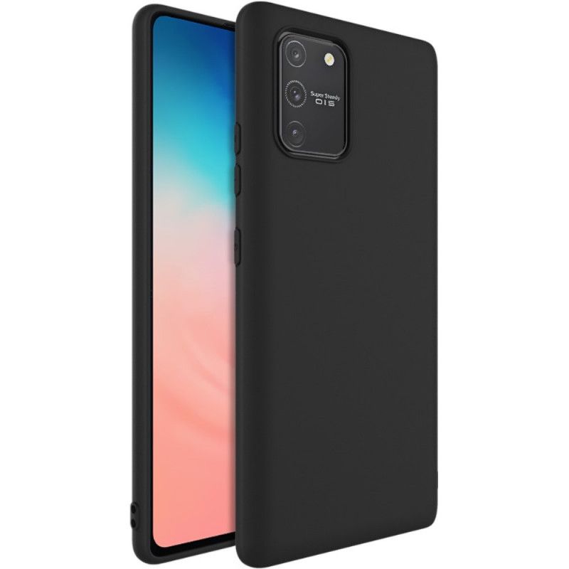 Etui Samsung Galaxy S10 Lite Granatowy Czarny Mata Silikonowa Serii Uc-1 Imak