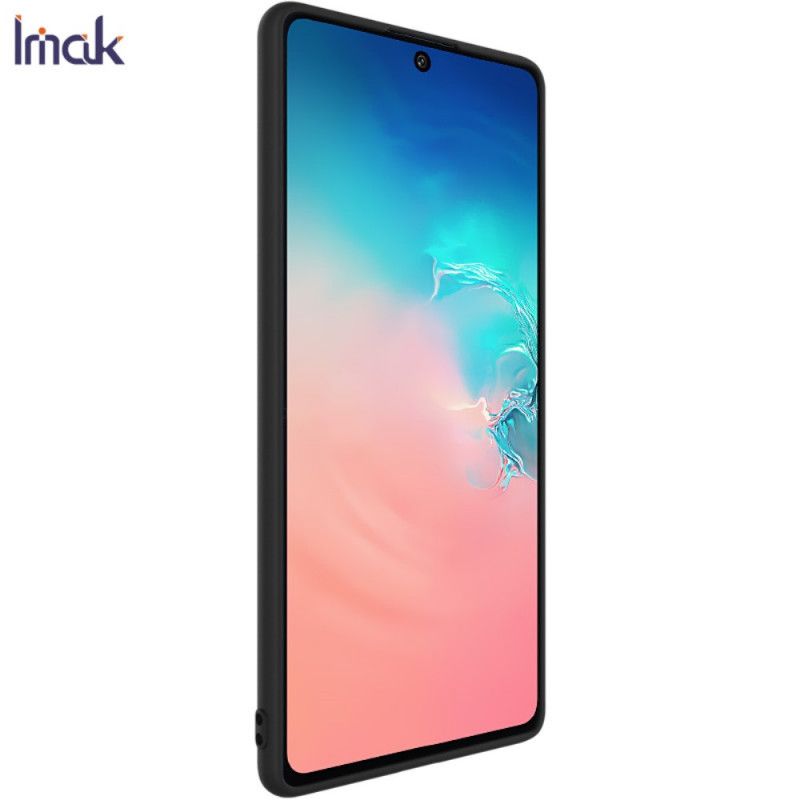 Etui Samsung Galaxy S10 Lite Granatowy Czarny Mata Silikonowa Serii Uc-1 Imak