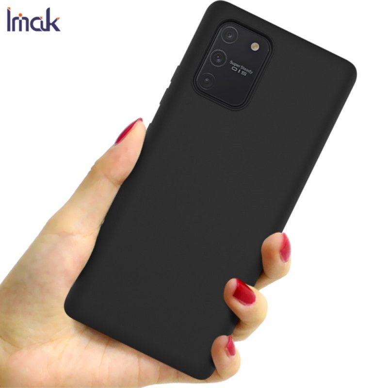 Etui Samsung Galaxy S10 Lite Granatowy Czarny Mata Silikonowa Serii Uc-1 Imak