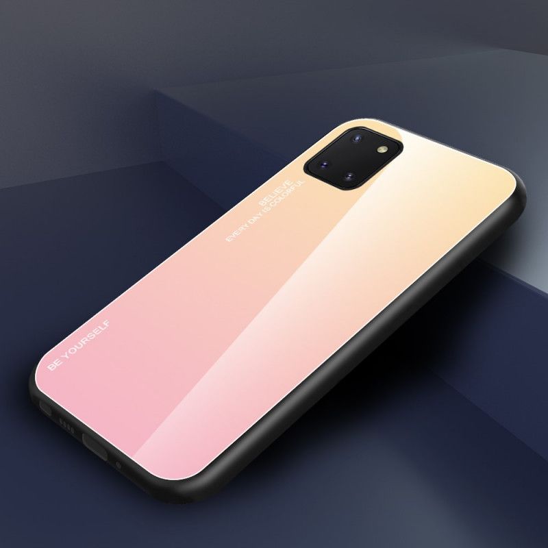 Etui Samsung Galaxy S10 Lite Magenta Czerwony Bądź Sobą Ze Szkła Hartowanego