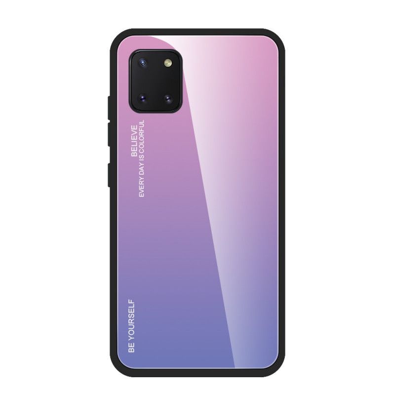 Etui Samsung Galaxy S10 Lite Magenta Czerwony Bądź Sobą Ze Szkła Hartowanego