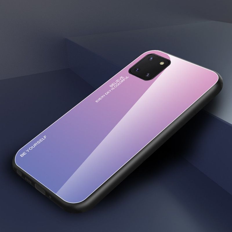 Etui Samsung Galaxy S10 Lite Magenta Czerwony Bądź Sobą Ze Szkła Hartowanego