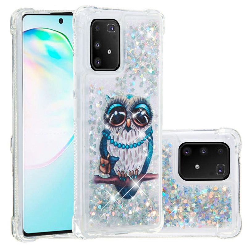 Etui Samsung Galaxy S10 Lite Panna Brokatowa Sowa Etui Ochronne