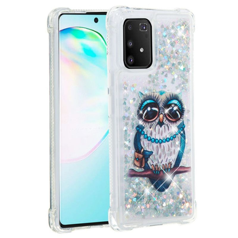 Etui Samsung Galaxy S10 Lite Panna Brokatowa Sowa Etui Ochronne