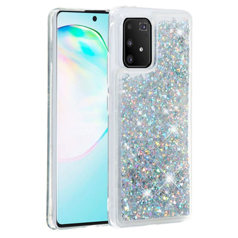 Etui Samsung Galaxy S10 Lite Różowe Złoto Srebro Pożądanie Brokatu Etui Ochronne