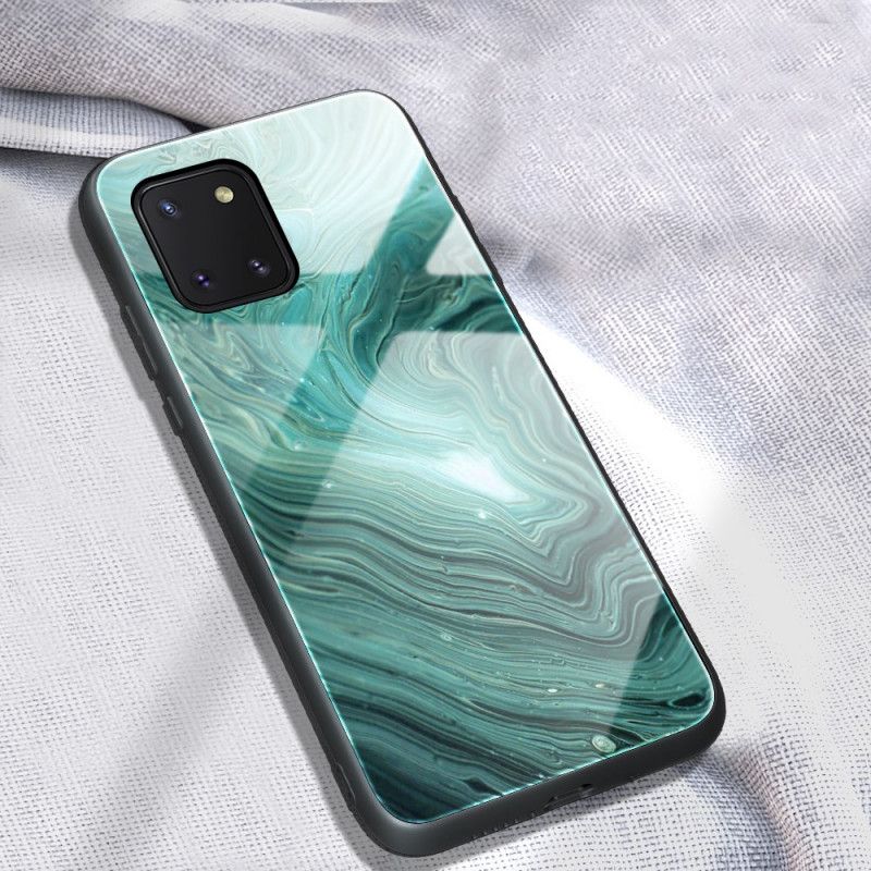 Etui Samsung Galaxy S10 Lite Turkusowy Szkło Hartowane W Kolorze Marmuru Etui Ochronne