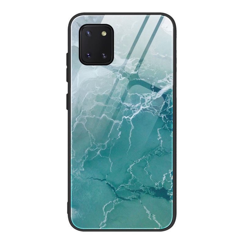 Etui Samsung Galaxy S10 Lite Turkusowy Szkło Hartowane W Kolorze Marmuru Etui Ochronne