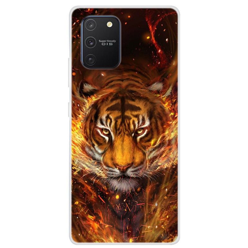 Etui Samsung Galaxy S10 Lite Tygrys Ognisty Etui Ochronne