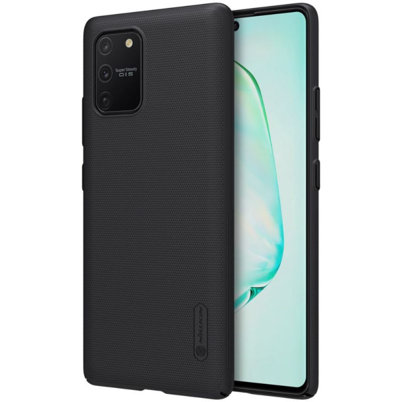 Etui Samsung Galaxy S10 Lite Złoty Czarny Sztywny Matowy Nillkin