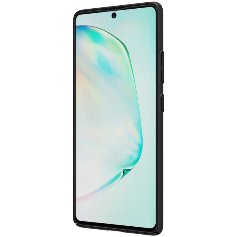 Etui Samsung Galaxy S10 Lite Złoty Czarny Sztywny Matowy Nillkin