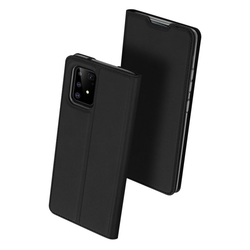 Flip Kotelot Samsung Galaxy S10 Lite Granatowy Czarny Etui na Telefon Skóra Pro Dux Ducis