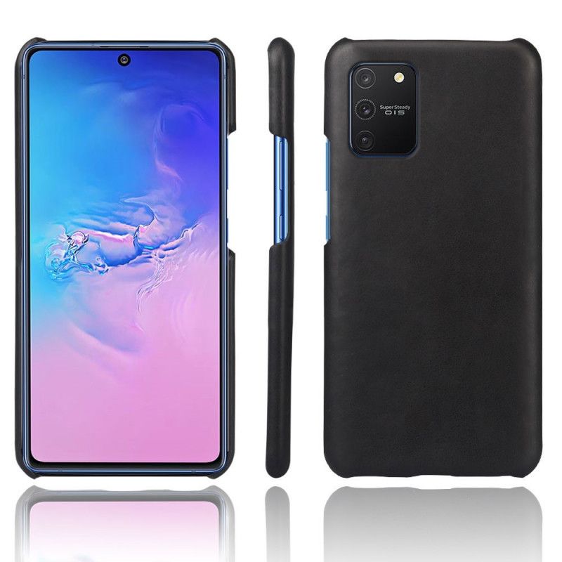 Futerały Samsung Galaxy S10 Lite Czerwony Czarny Efekt Skóry Ksq