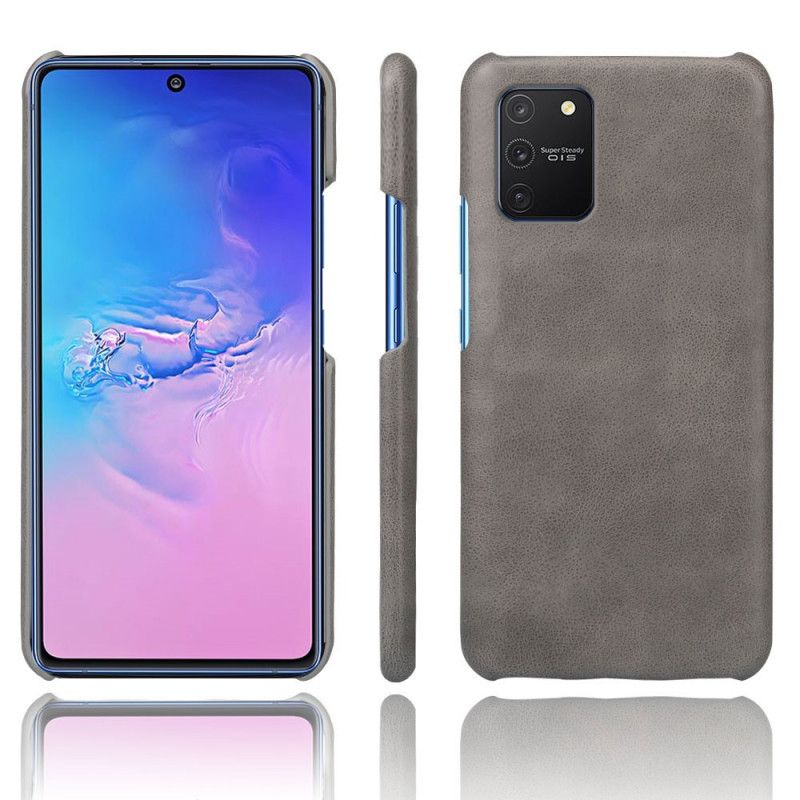 Futerały Samsung Galaxy S10 Lite Czerwony Czarny Efekt Skóry Ksq