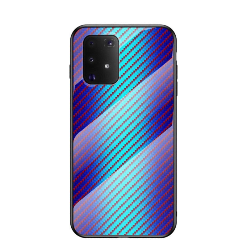 Futerały Samsung Galaxy S10 Lite Magenta Czarny Szkło Hartowane Z Włókna Węglowego