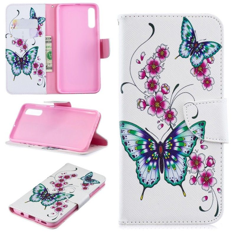 Etui Folio Samsung Galaxy A70 Cudowne Motyle