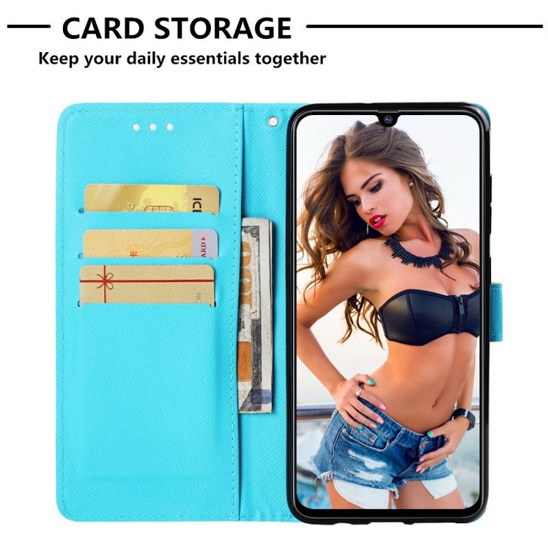 Etui Folio Samsung Galaxy A70 Czerwony Łapacz Snów