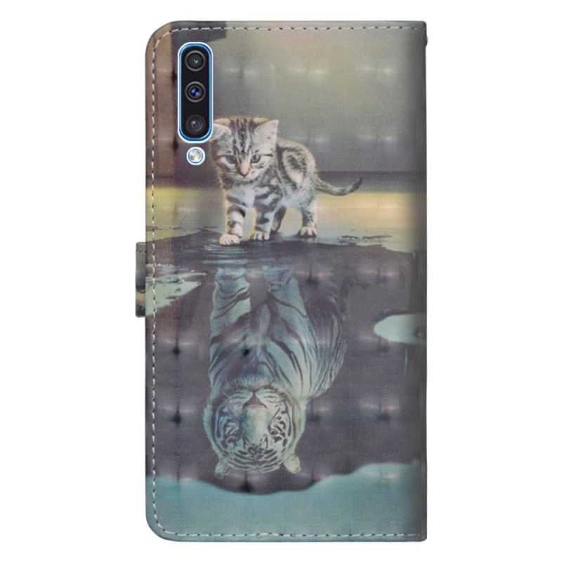 Etui Folio Samsung Galaxy A70 Ernest Tygrys Etui Ochronne