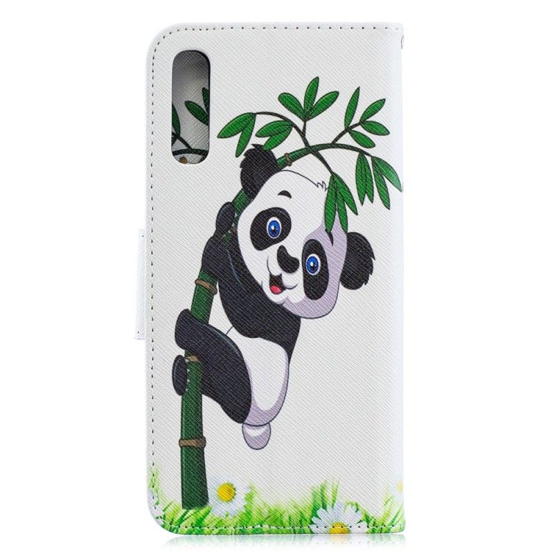 Etui Folio Samsung Galaxy A70 Panda Na Bambusie Etui Ochronne