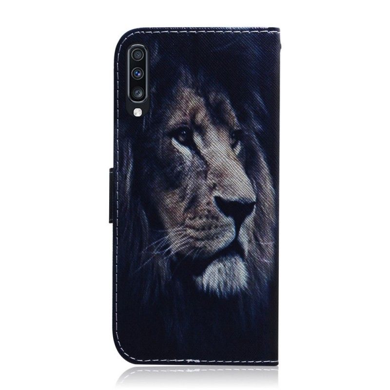 Etui Folio Samsung Galaxy A70 Śniący Lew