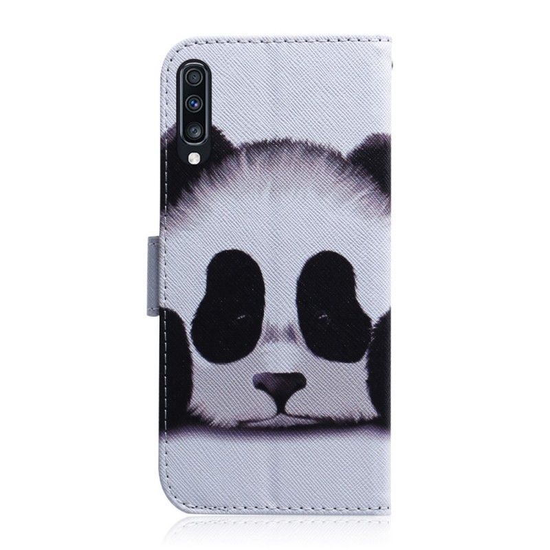 Etui Folio Samsung Galaxy A70 Twarz Pandy Etui Ochronne