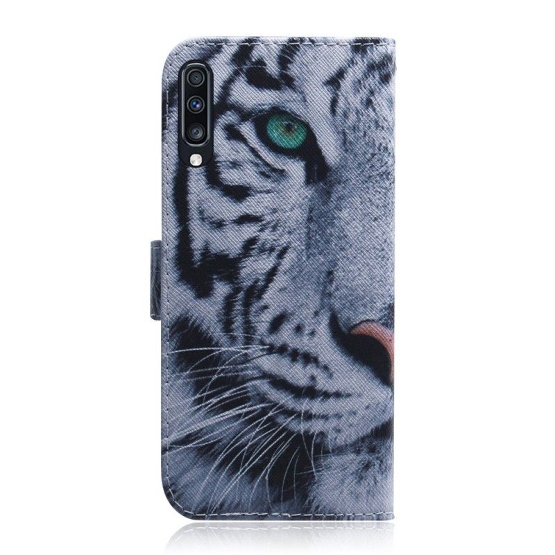 Etui Folio Samsung Galaxy A70 Twarz Tygrysa